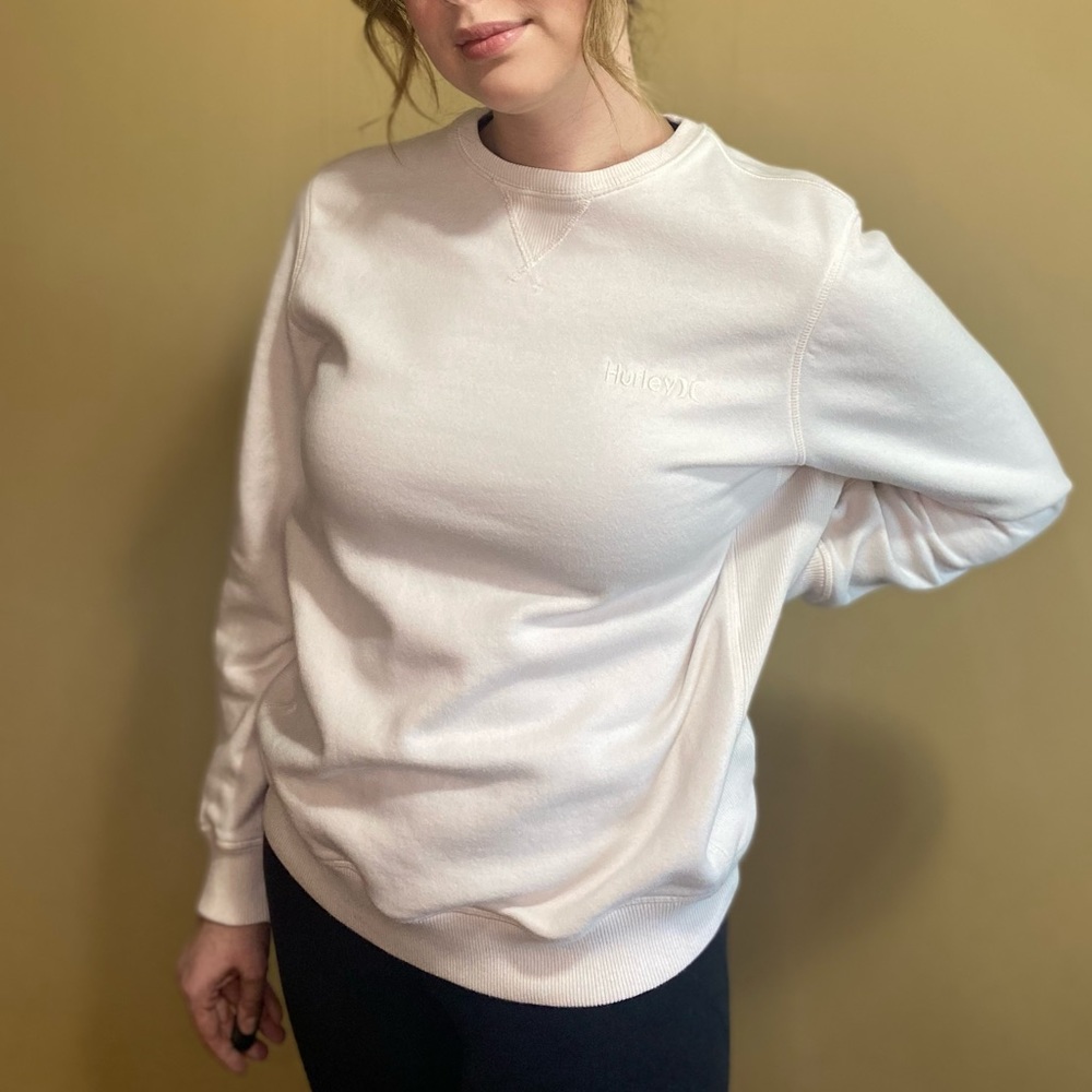 HURLEY Cream Crewneck